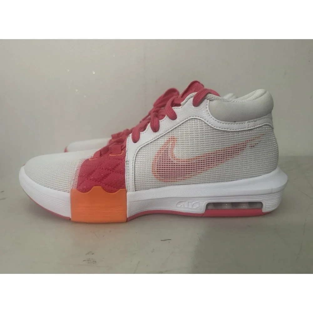 Nike LeBron Witness 8 Basketball Shoes White/Pink/Orange Men's 12 FB2239-104 New